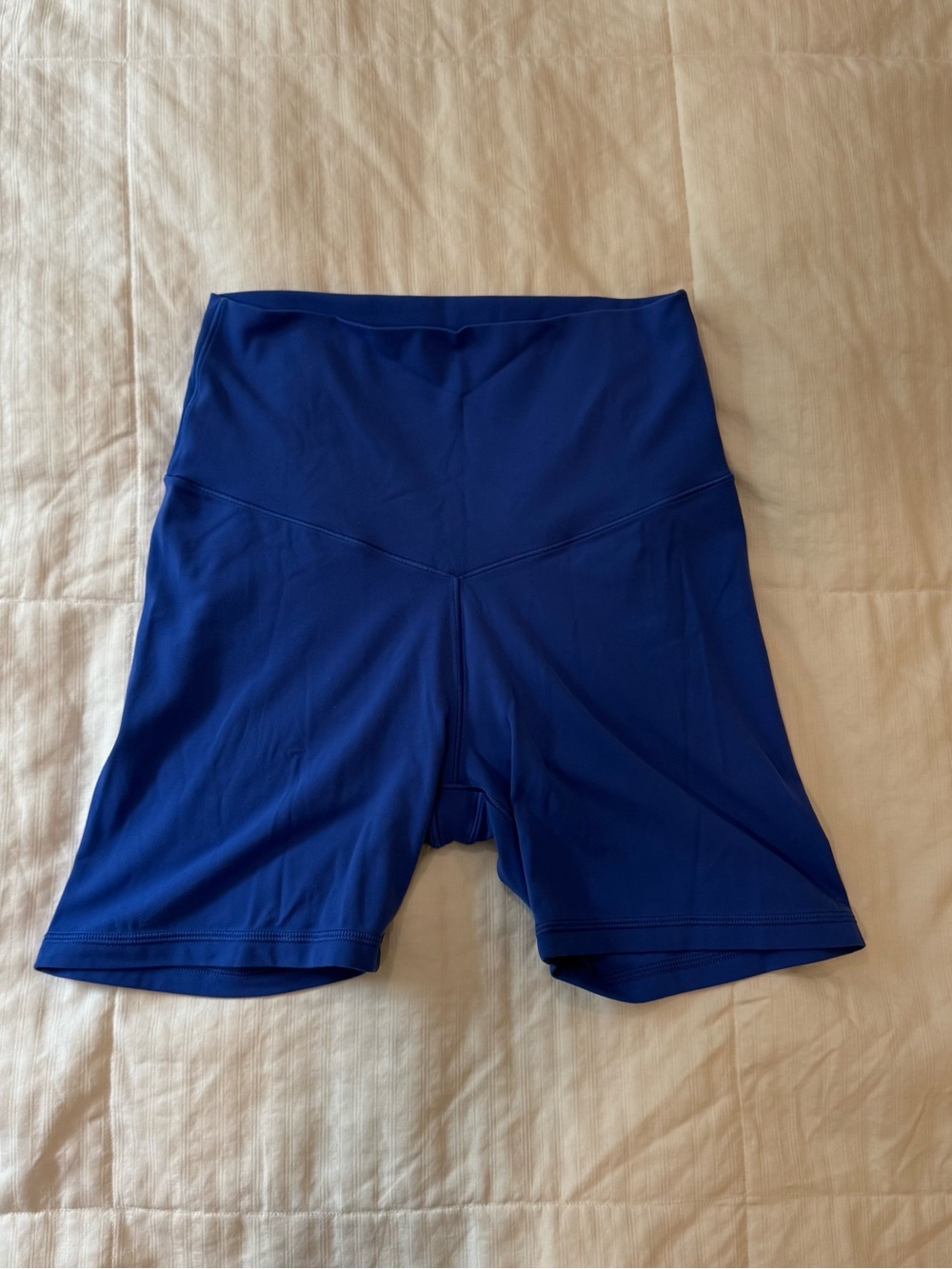 aerie High-Waist Bike Shorts - Blue